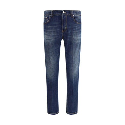 PT Torino Blue Cotton Slim Fit Jeans PT Torino