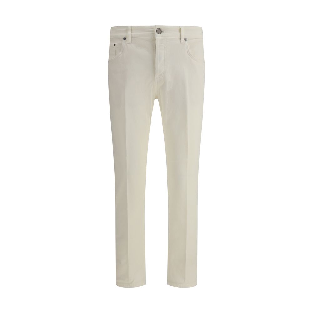 PT Torino Cream Cotton Slim Fit Jeans PT Torino