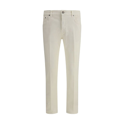 PT Torino Cream Cotton Slim Fit Jeans PT Torino