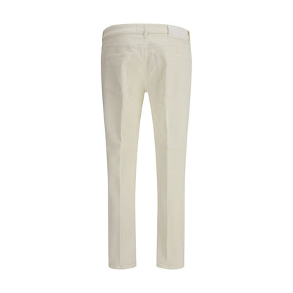 PT Torino Cream Cotton Slim Fit Jeans PT Torino
