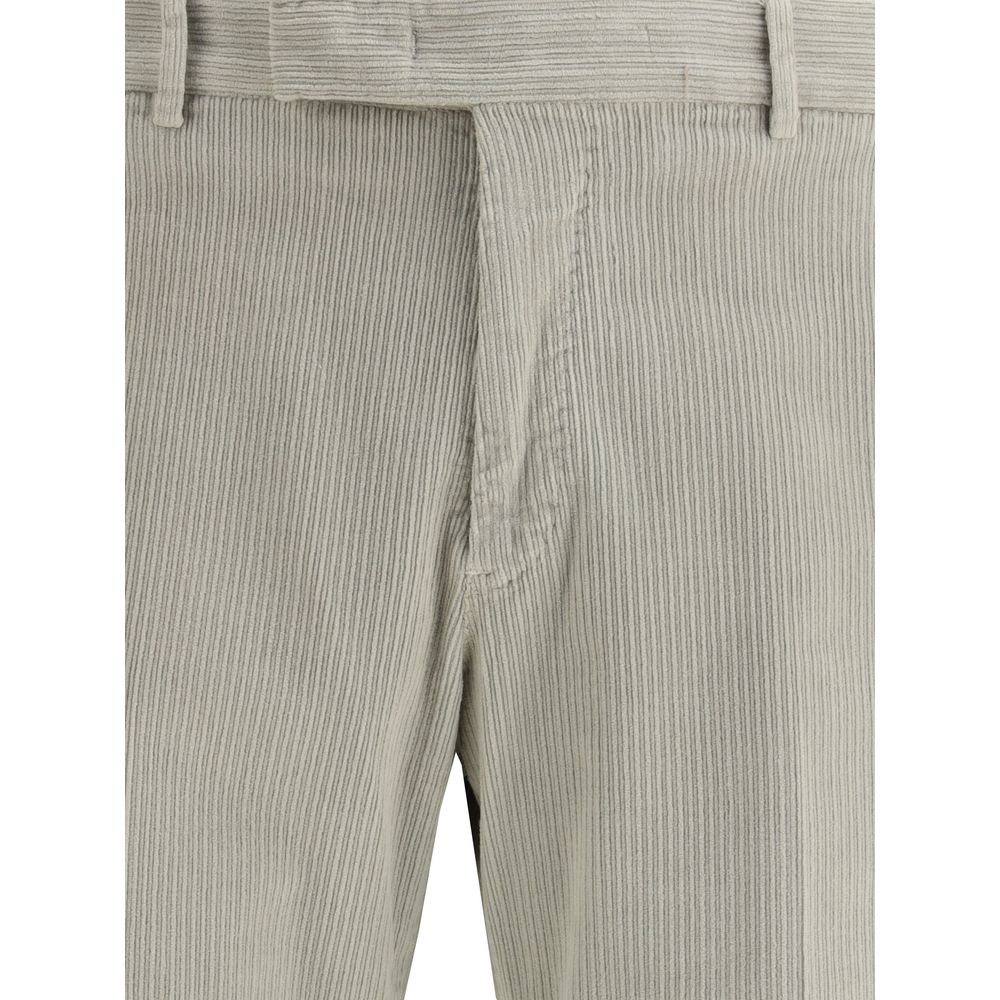 PT Torino Gray Cotton Casual Pants PT Torino