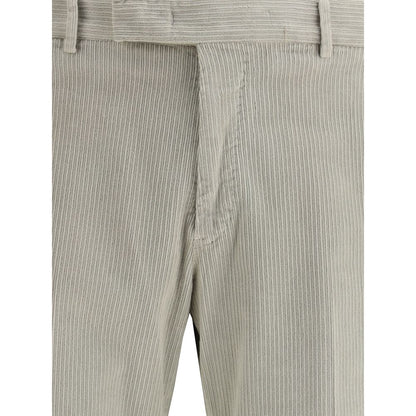 PT Torino Gray Cotton Casual Pants PT Torino