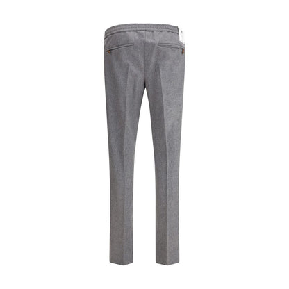 PT Torino Gray Fleece Wool Casual Pants PT Torino