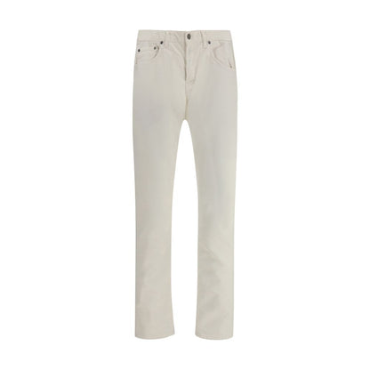 PT Torino White Cotton Casual Pants PT Torino
