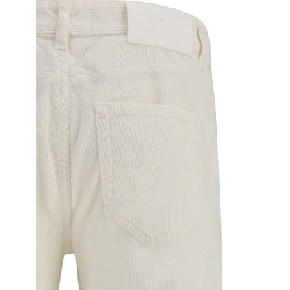 PT Torino White Cotton Casual Pants PT Torino