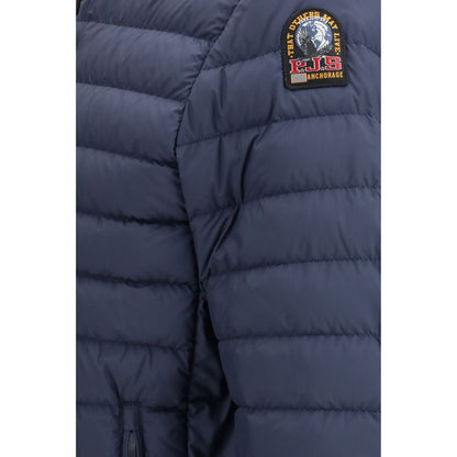 Parajumpers Blue Fabric Shell Jacket 1728,72470364320,Blue,Clothing,Jackets & Coats - Clothing,L,M,Men,New with tags,Parajumpers,Shell Jackets - Jackets & Coats - Clothing