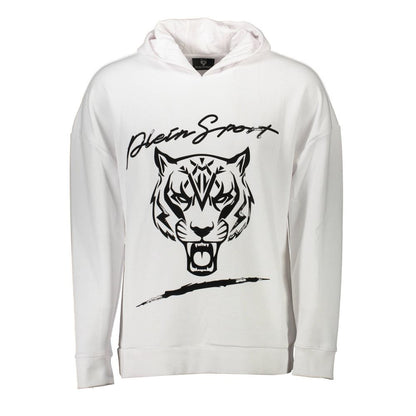 Plein Sport Bianco Cotton Men's Sweatshirt