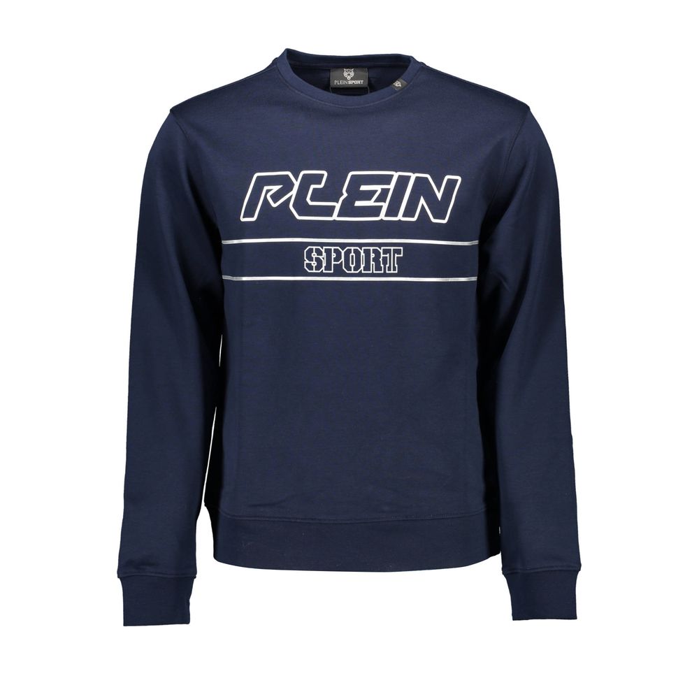Plein Sport Blue Cotton Men's Sweatshirt Plein Sport