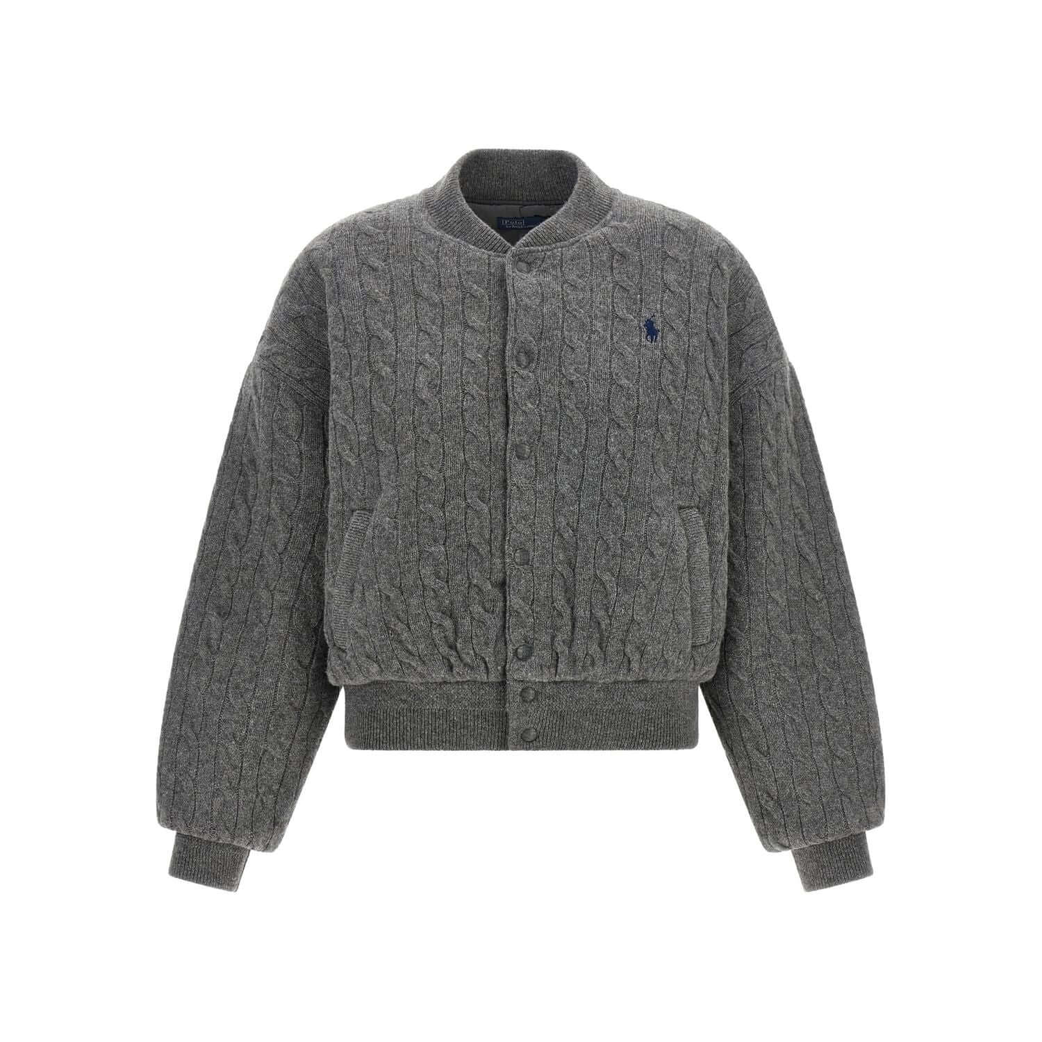 Polo Ralph Lauren Gray Wool Bomber