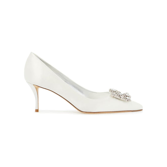 Roger Vivier satin  décolleté Flower Strass Buckle Pumps Roger Vivier