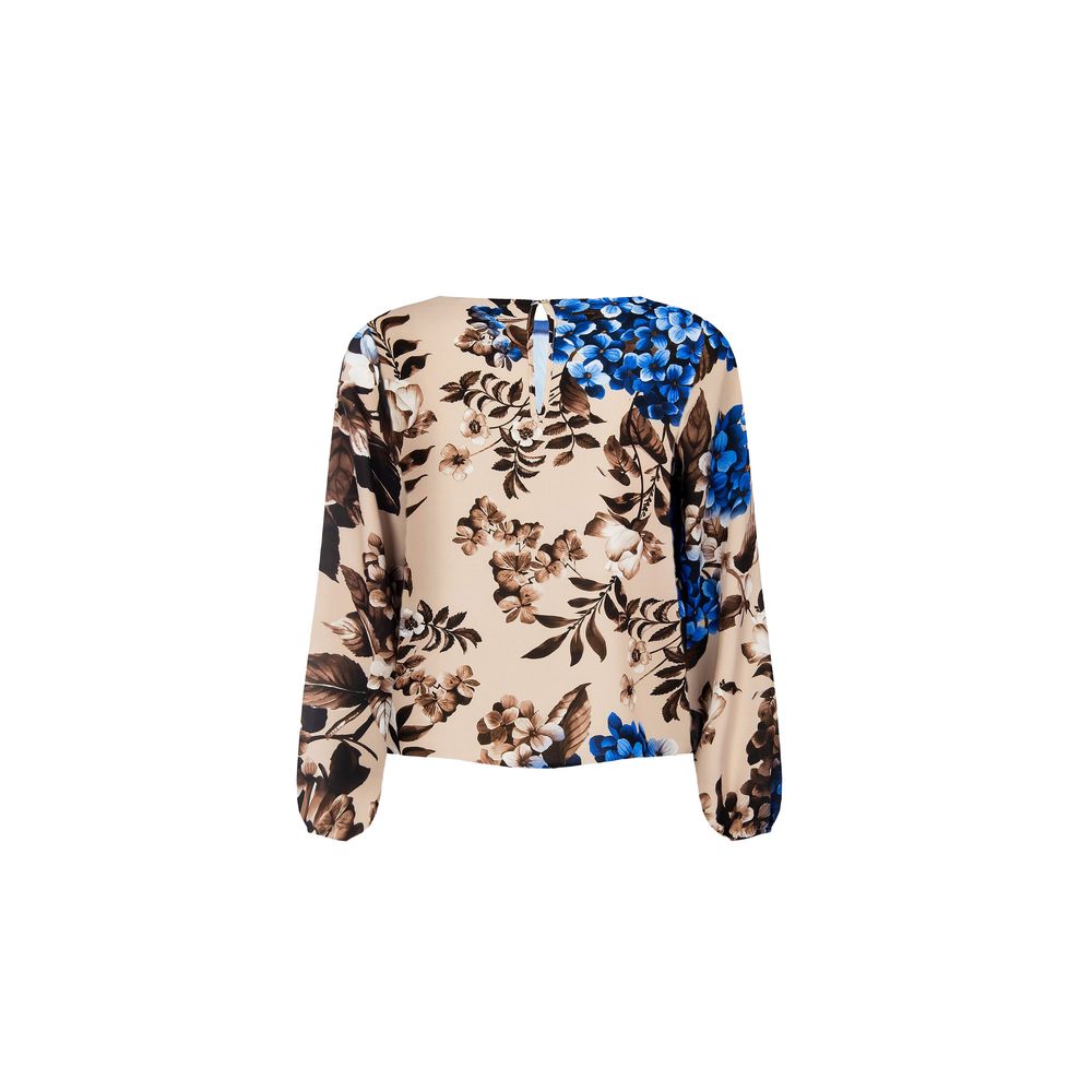 Rinascimento Blue Polyester Blouse Rinascimento