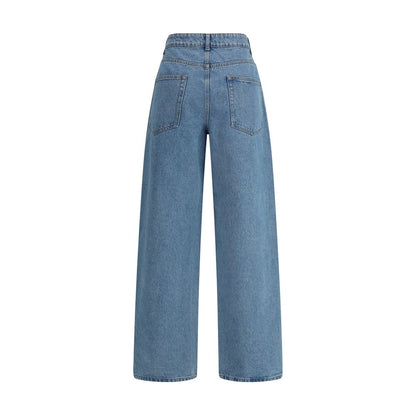 Rohe Blue Cotton Relaxed Fit Jeans Rohe
