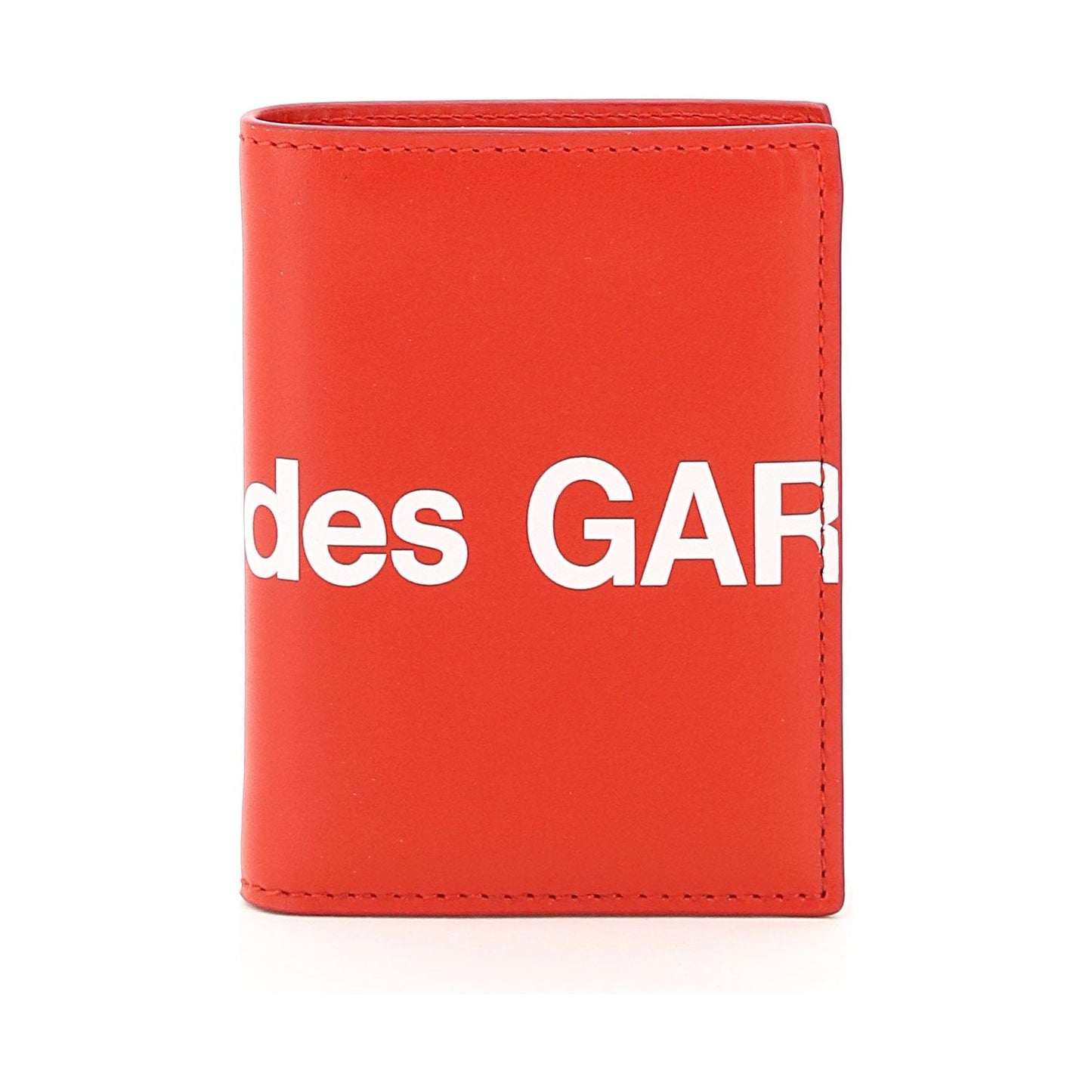 Comme Des Garcons Wallet small bifold wallet with huge logo Small Leather Goods Comme Des Garcons Wallet