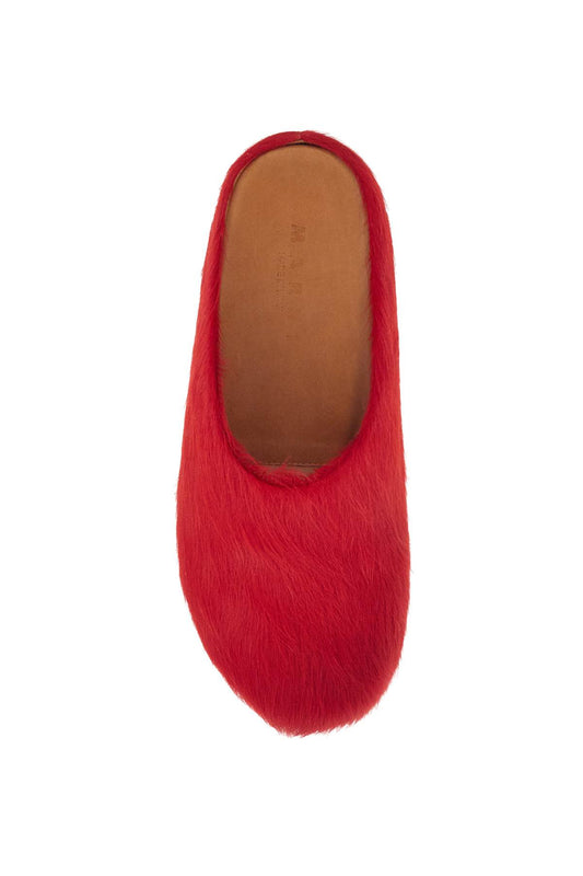 Marni long-haired fussbett clogs