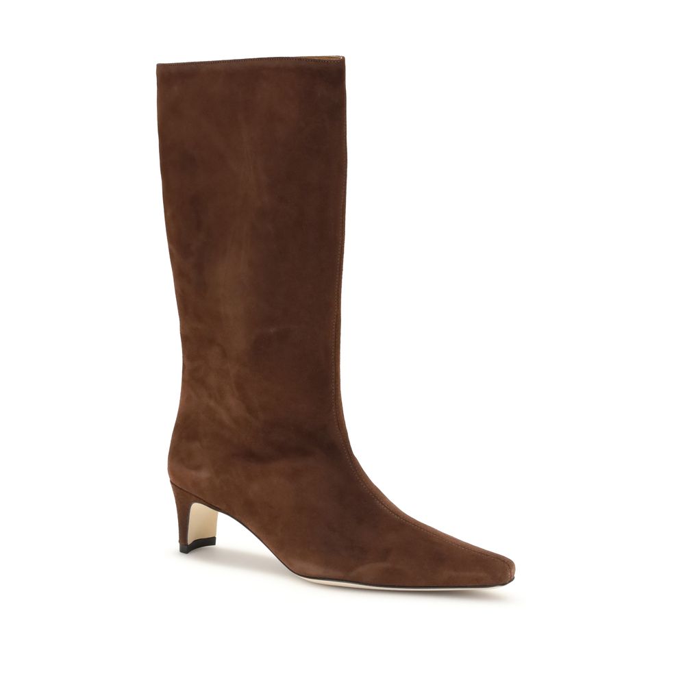 Staud Brown Lamb Ovis Aries Aries Ankle Boots Staud