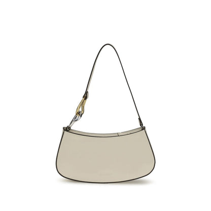 Staud Cream Calf Leather Bos Taurus Shoulder Bag Staud