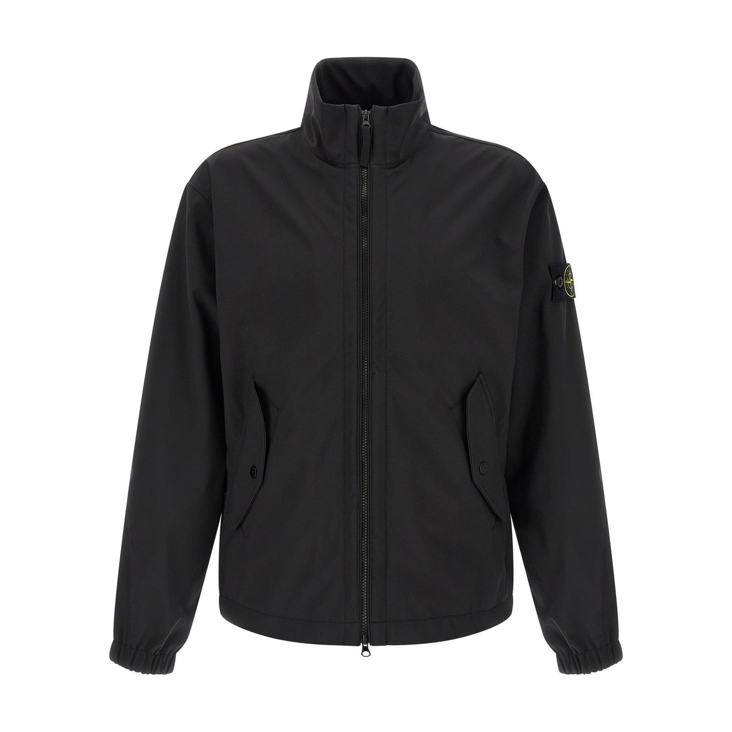 Stone Island Black Polyester Shell Jacket