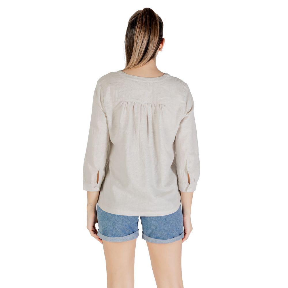 Street One Beige Linen Blouse Street One