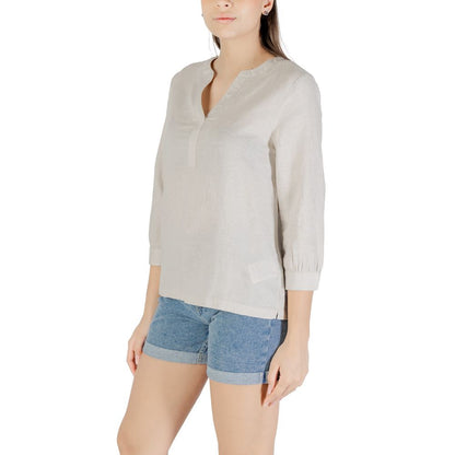 Street One Beige Linen Blouse Street One