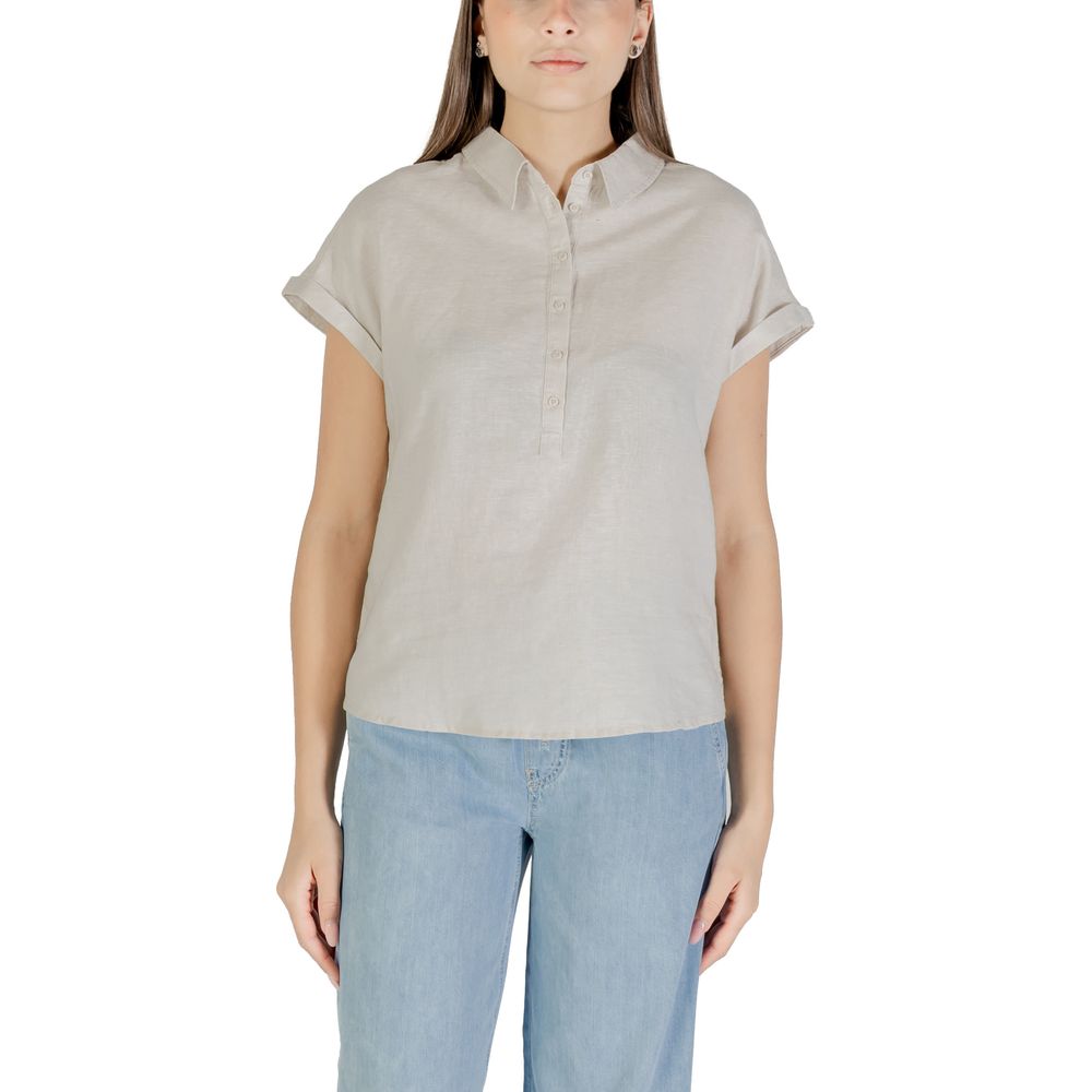 Street One Bicolor Linen Blouse Street One