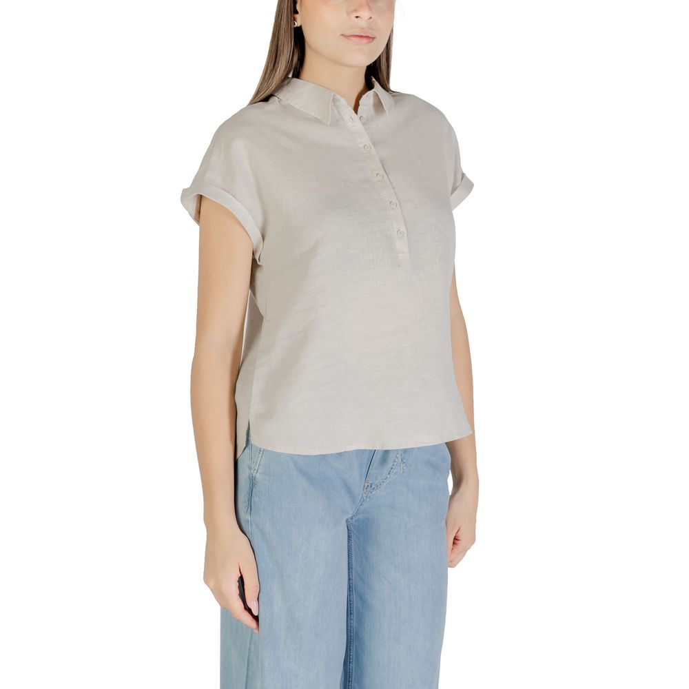 Street One Bicolor Linen Blouse Street One