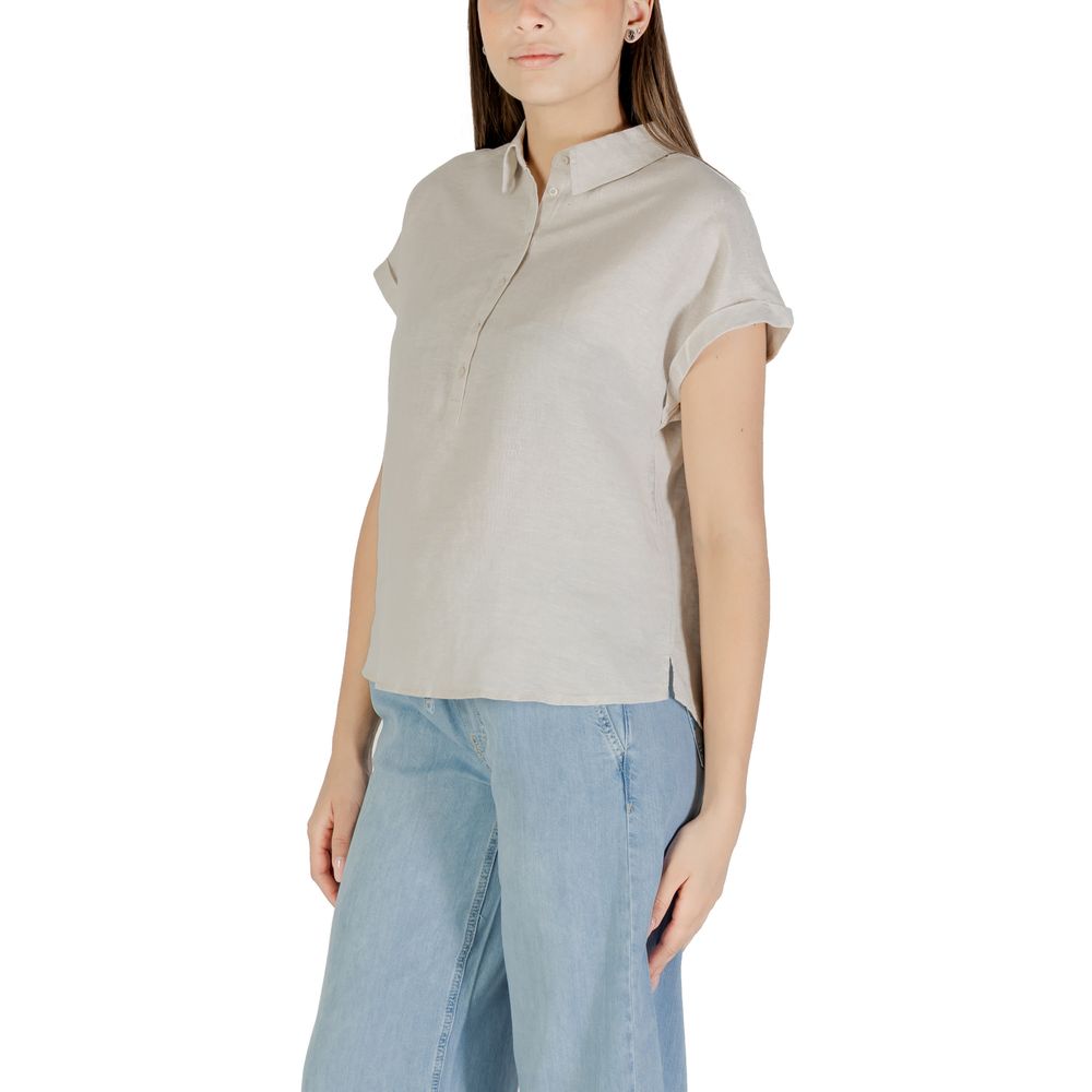 Street One Bicolor Linen Blouse Street One
