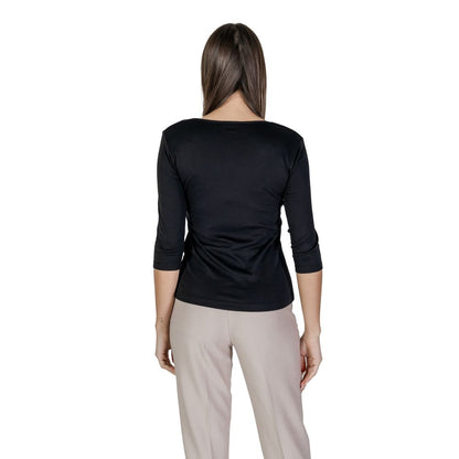 Street One Black Cotton T-Shirt Street One