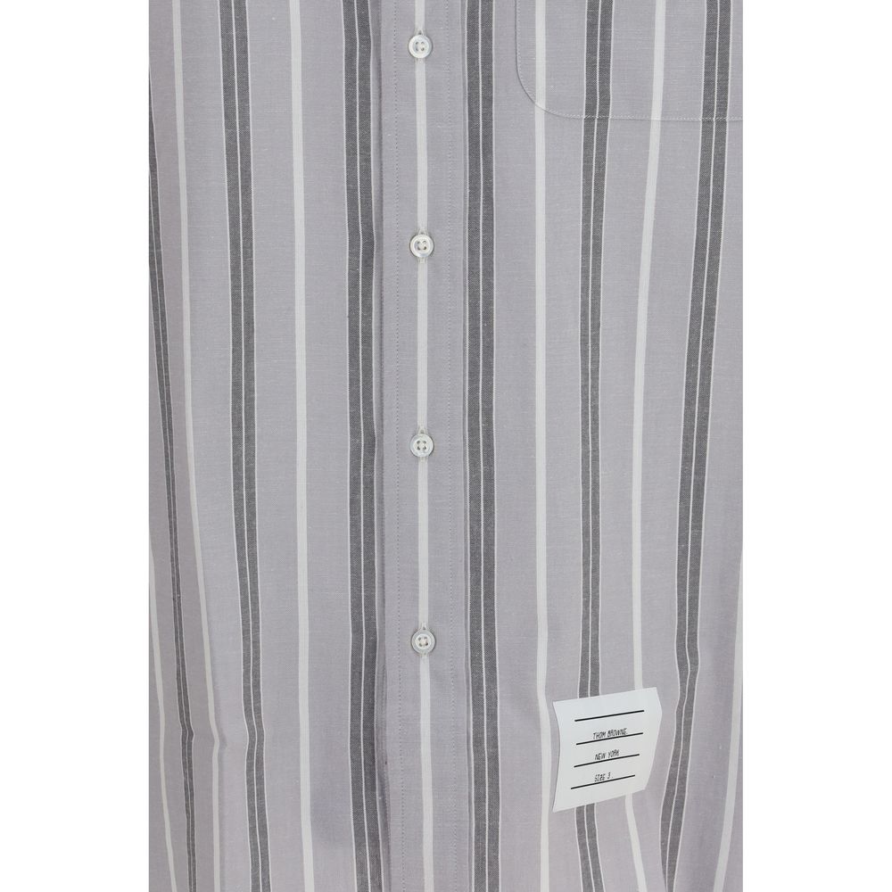 Thom Browne Gray Cotton Pattern Shirt 1728,4,72470364320,Clothing,Gray,Men,New with tags,Pattern - Shirts - Clothing,Shirts - Clothing,Thom Browne