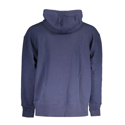 Tommy Hilfiger Blue Cotton Men's Hoodie Sweatshirt