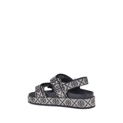 Tory Burch Blue Fabric Flat Sandals Tory Burch