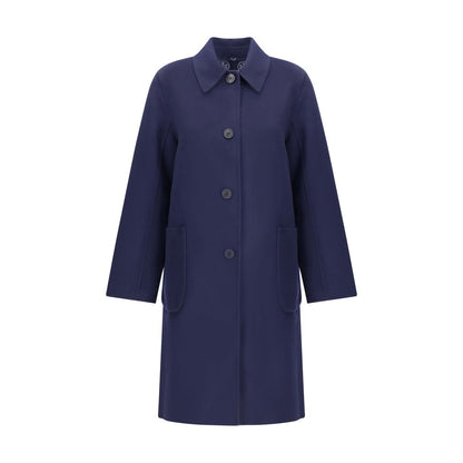 Tory Burch Blue Wool Coat Tory Burch