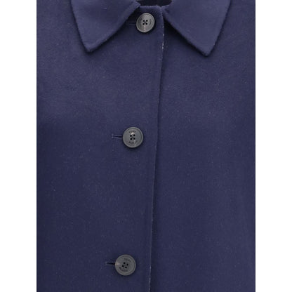 Tory Burch Blue Wool Coat Tory Burch
