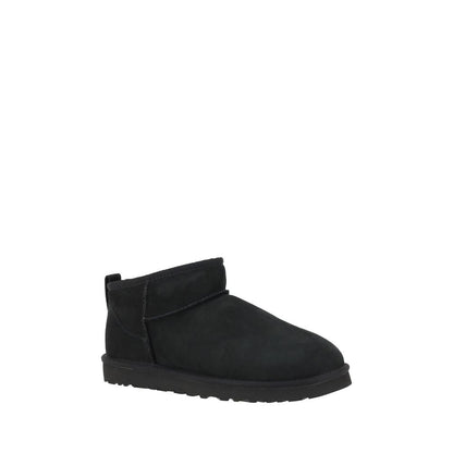 UGG Black Goatskin Ankle Boots