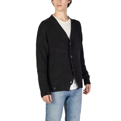 Underclub Black Cotton Cardigan Underclub