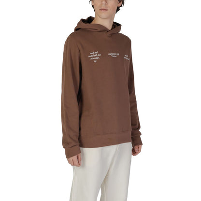 Underclub Brown Cotton Hoodie Underclub