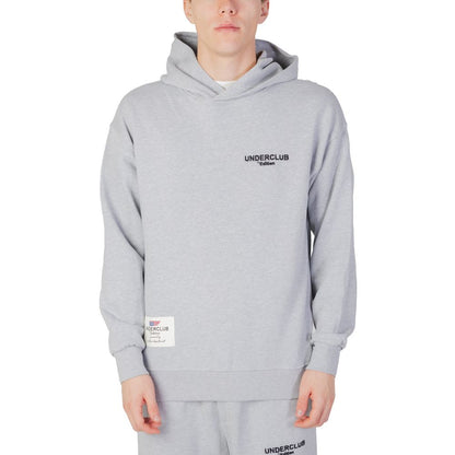Underclub Gray Cotton Hoodie Underclub
