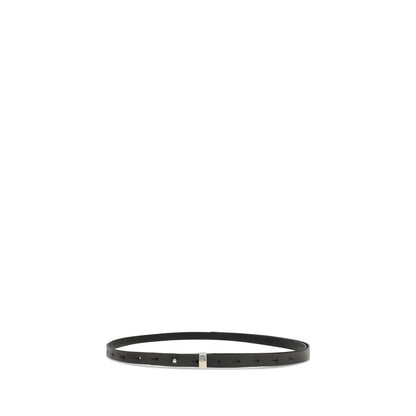 Undercover Black Leather Thin Belt Undercover