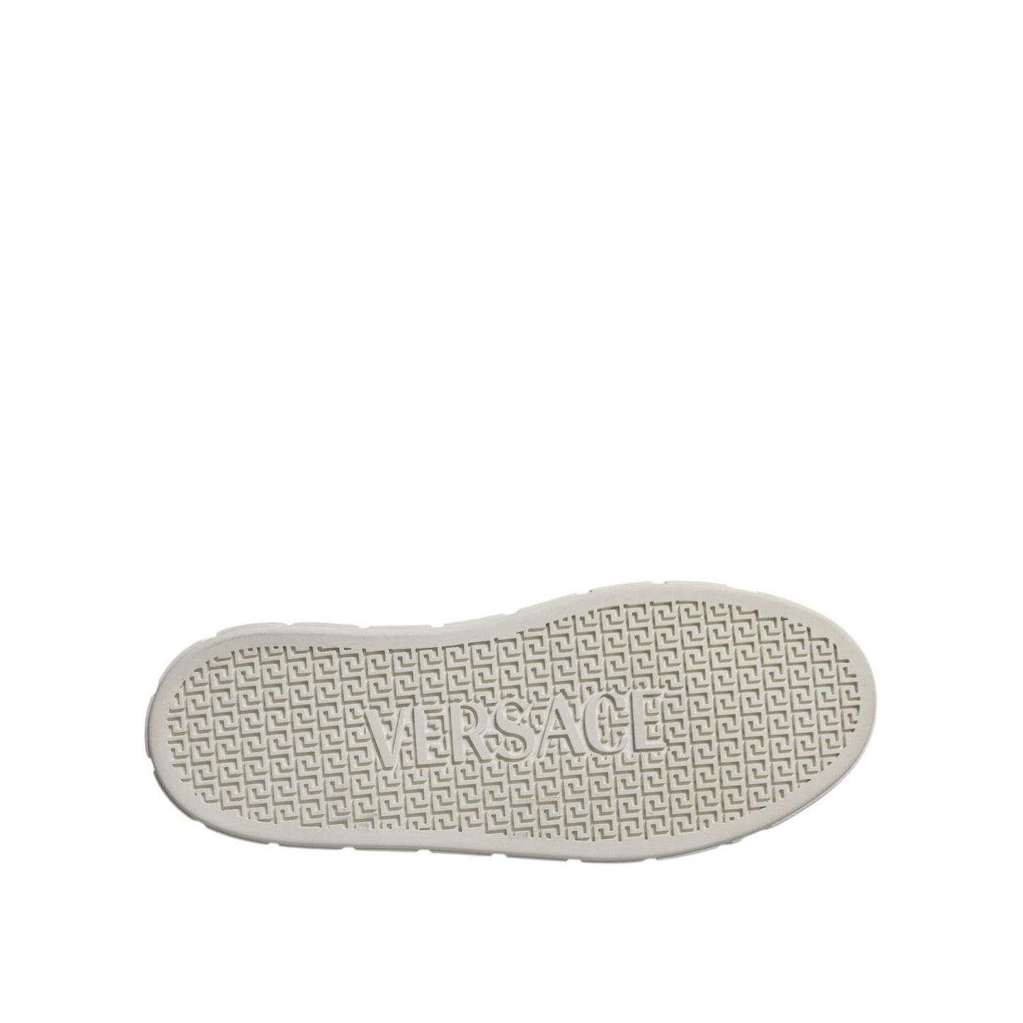 Versace White Brown Greca Print TPU Low Top Men Sneakers Shoes