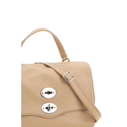 Zanellato Beige Calf Leather Bos Taurus Shoulder Bag Zanellato